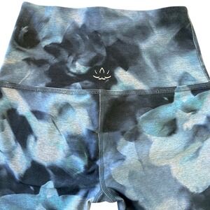 Beyond Yoga Blue Marbled High Waisted Workout Leggings XS Activewear Gym Workout